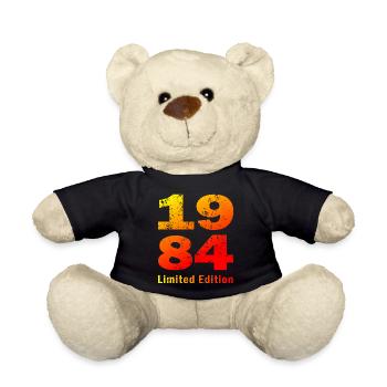 Anniversaire né en 1984 édition limitée - Nounours - noir - Devant