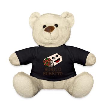 Burritos Bonito Burrito - Teddy Bear - black - Front