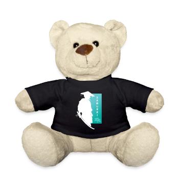 Samurai Blume Krieger Seelenfrieden Kunst - Teddy - Schwarz - Vorne
