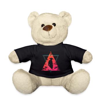 Neon Samurai Moderner Krieger Geist - Teddy - Schwarz - Vorne