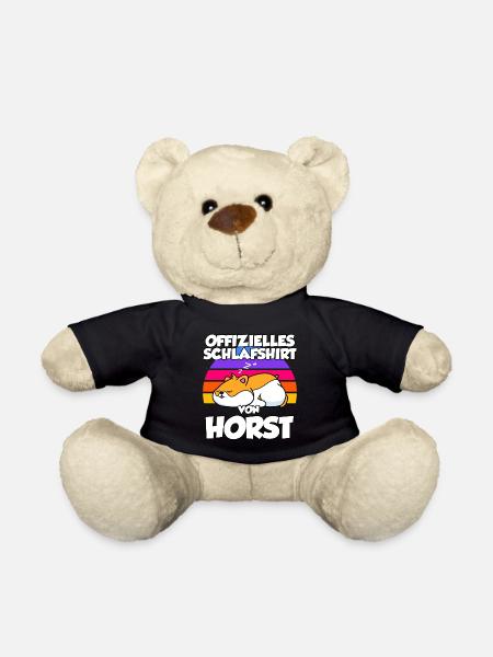 Offizielles Schlafshirt Von Horst - Teddy - Schwarz