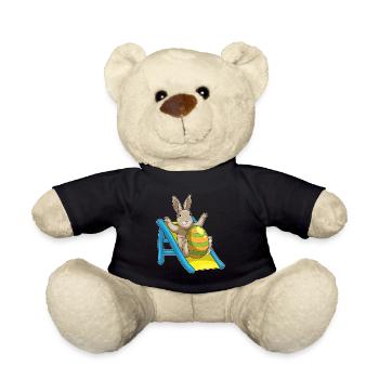 Hase Ostern Rutsche - Teddy - Schwarz - Vorne