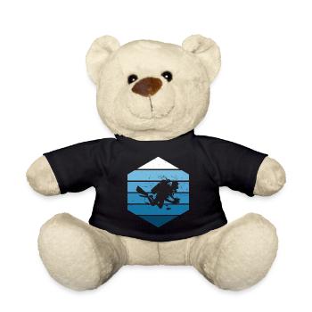 Tauchen Scuba Tauchen Taucher Plongée Plongeur - Nounours - noir - Devant