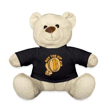 Buy The Dip Crypto Kryptowährung Blockchain - Teddy - Schwarz - Vorne
