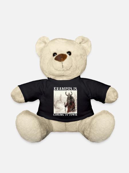 Krampus Maske | Krampus Kostüm Kramperl | - Teddy - Schwarz