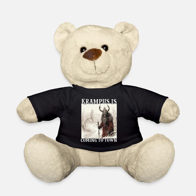 Krampus Maske | Krampus Kostüm Kramperl | - Teddy - Schwarz