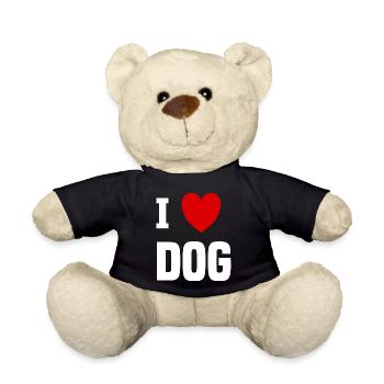 I love Dog - Teddy Bear - black - Front
