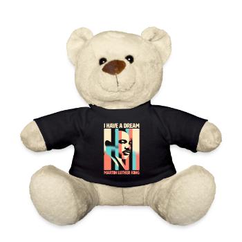 Vision of a Dream MLK Inspirational Portrait - Teddy Bear - black - Front