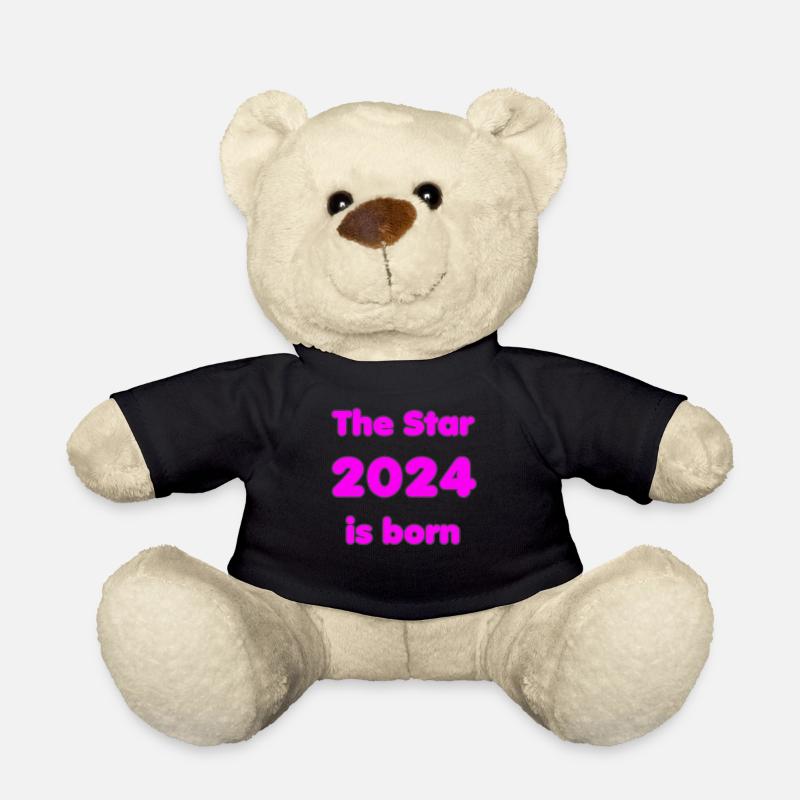 Naissance 2024 - Cadeau - L’étoile 2024 est née - Nounours - noir