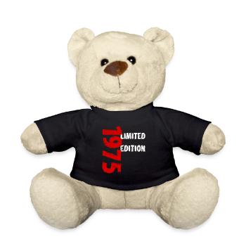 1975 édition limitée anniversaire cadeau femme mari - Nounours - noir - Devant