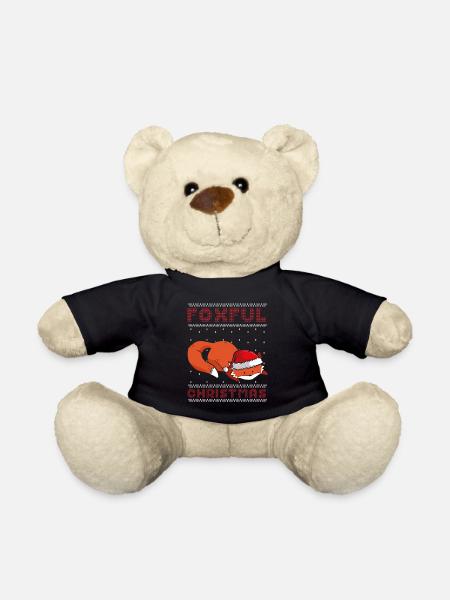 Fuchsige Weihnachten - Teddy - Schwarz