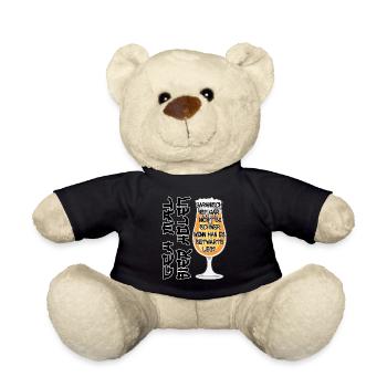 Buveurs de bière : Allez chercher de la bière - Nounours - noir - Devant