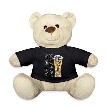 Buveurs de bière : Allez chercher de la bière - Nounours - noir - Devant