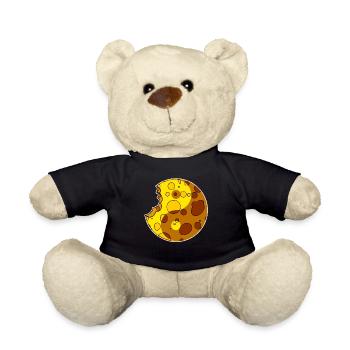 Cheese Yin Yang - Teddy Bear - black - Front