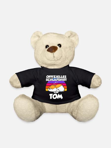 Offizielles Schlafshirt Von Tom - Teddy - Schwarz