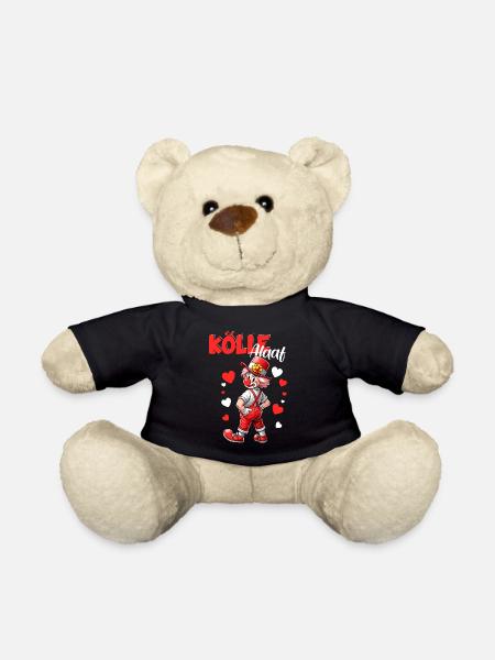 Köln Kölle Alaaf Karneval Clown Rut Wiess Kostüm - Teddy - Schwarz
