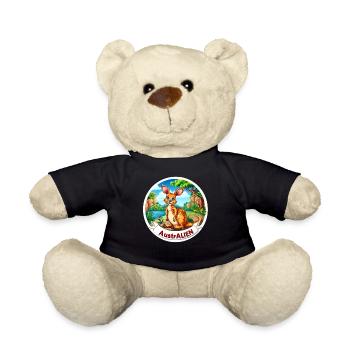 ausAustralia Roo Aussie Funny Australien Kangourou - Nounours - noir - Devant