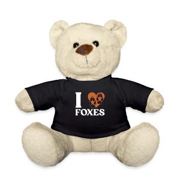 Funny Gifts for Fox Lovers - Teddy Bear - black - Front