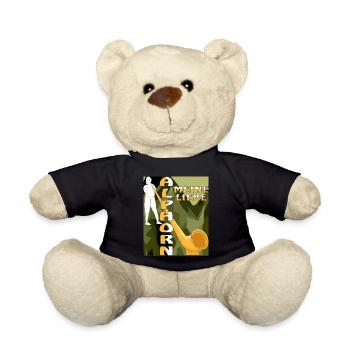 ALPHORN MY LOVE - Teddy Bear - black - Front