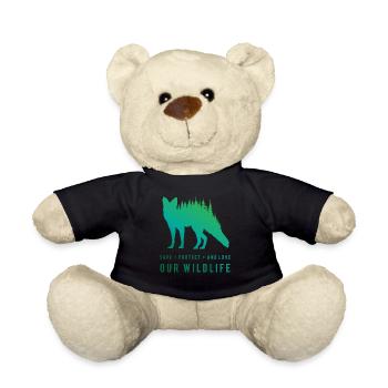 Préservez les renards - Aime notre nature sauvage - Nounours - noir - Devant