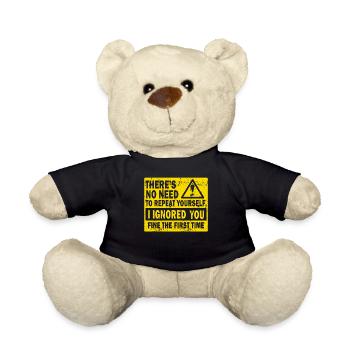 Il n’est pas nécessaire de vous répéter - Nounours - noir - Devant