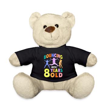 Trampoline Lover 8e anniversaire Party Jumping - Nounours - noir - Devant