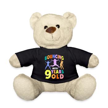 Trampoline Lover 8e anniversaire Party Jumping - Nounours - noir - Devant