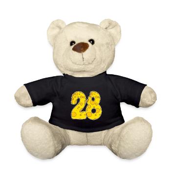 28 Jahre Lustig Käse - Teddy - Schwarz - Vorne