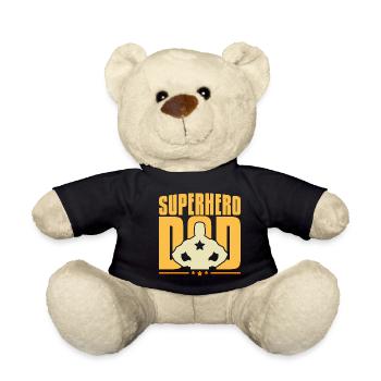 superhero dad - Teddy - Schwarz - Vorne