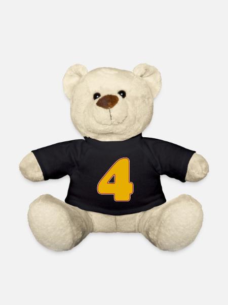 4 - Vier - Teddy - Schwarz
