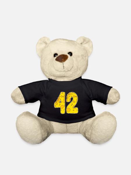 42 Jahre Lustig Käse - Teddy - Schwarz