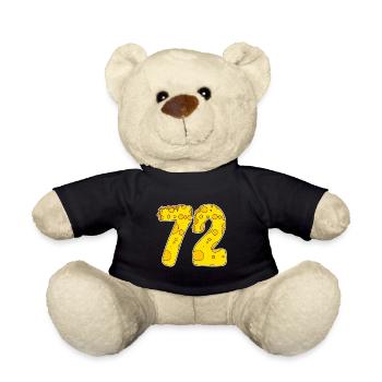 72 years of Lustig Käse - Teddy Bear - black - Front