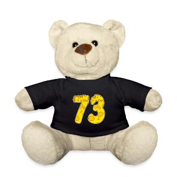 73 Jahre Lustig Käse - Teddy - Schwarz - Vorne
