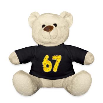 67 years of Lustig Käse - Teddy Bear - black - Front