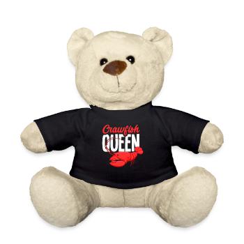 Langusten Queen Krebstier Geschenk - Teddy - Schwarz - Vorne
