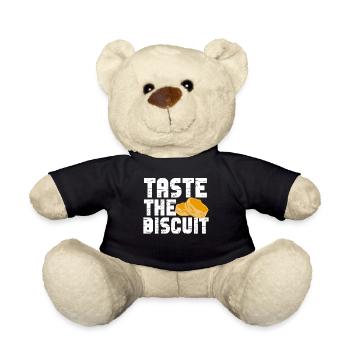 Taste The Biscuit Taste The Goodness - Teddy Bear - black - Front