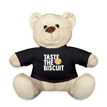 Taste The Biscuit Taste The Goodness - Teddy Bear - black - Front