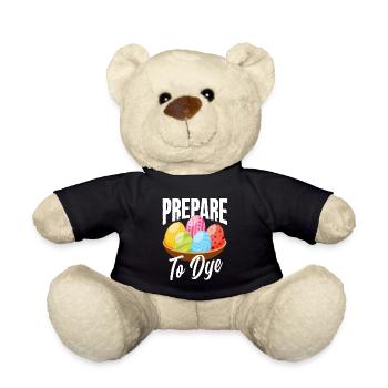 Easter Eggs Coloring Easter Pun - Teddy Bear - black - Front