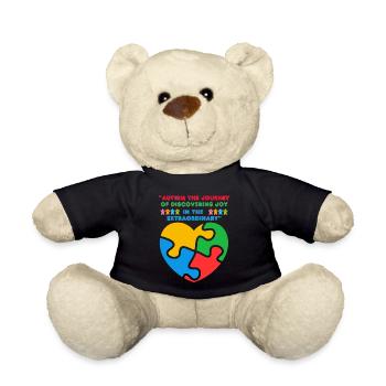 Autism - Teddy Bear - black - Front