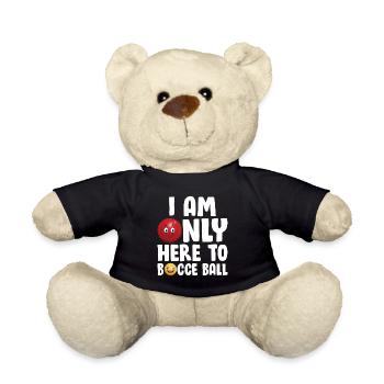 Joueur de boccia - Je ne suis ici que pour la pétanque - Nounours - noir - Devant