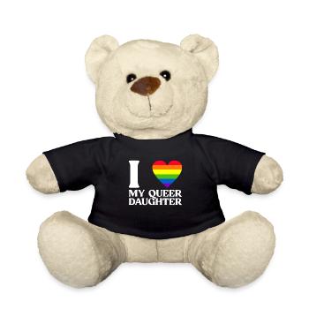 Schwulenstolz Stolze Eltern Schwuler Sohn - Teddy - Schwarz - Vorne
