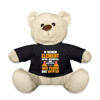 Chemiker Wissenschaft Physik Chemie - Teddy - Schwarz - Vorne