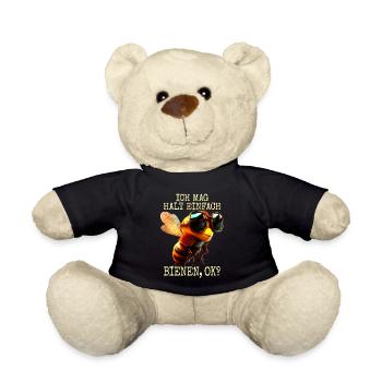 Apiculteur amoureux des abeilles, j'aime juste les abeilles - Nounours - noir - Devant