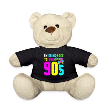 1990 Disco 90s Retro - Teddy - Schwarz - Vorne