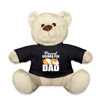 Stolzer Meerschweinchen Papa - Teddy - Schwarz - Vorne