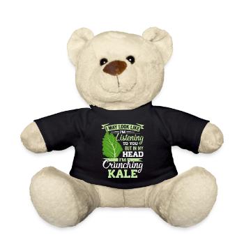 Véganisme végétarien au chou frisé - Nounours - noir - Devant