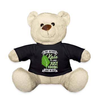 Véganisme végétarien au chou frisé - Nounours - noir - Devant
