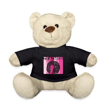 Noir Smart Teacher Afro Love Mélanine Black Histor - Nounours - noir - Devant