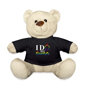Gay Pride Hochzeit Homo-Ehe - Teddy - Schwarz - Vorne