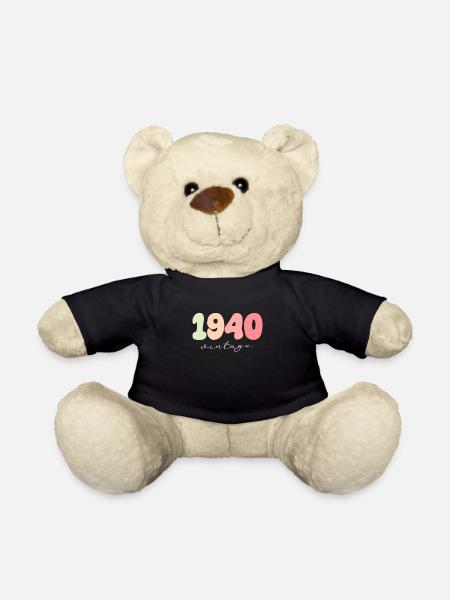 Vintage Jahrgang 1940 Geburtstag - Teddy - Schwarz